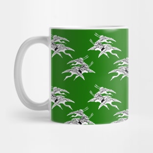 green white abstract background pattern Mug